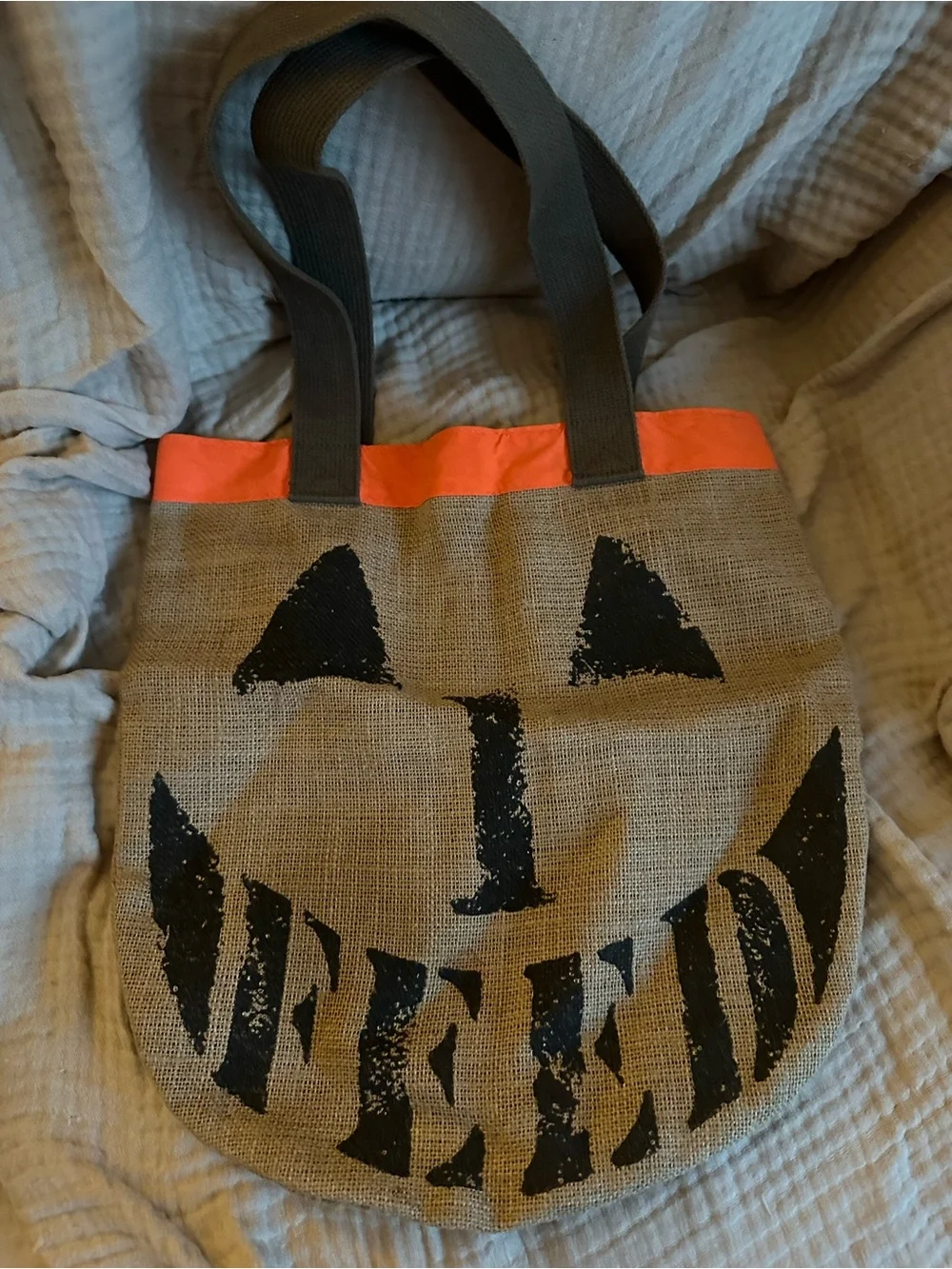 Feed UNICEF- Kids Halloween Pumpkin Treat Bag - Orange and Brown